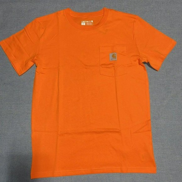 Carhartt Other - Carhartt Boys' Big Short Sleeve Pocket T-Shirt, Exotic Orange, Large (14-16)